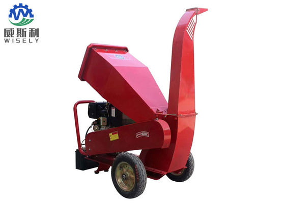 China 15KW Mulcher chipper de madera diesel rojo, cultivan un huerto máquina chipper de la trituradora proveedor